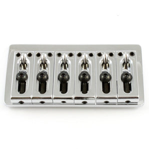 Guitar bridge - ABM non-tremolo bridge  Strat w ferrules  steel saddles