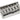 Guitar bridge - Gotoh non-tremolo bridge w steel saddles w screws 2-1/16 inch spacing