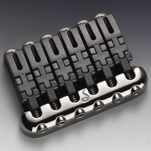 Schaller Hannes Non-tremolo Guitar Bridge - Black Ruthenium