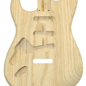 Strat Replacement Body, Unfinished in Swamp Ash - Left-Handed