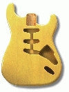 Allparts Replacement Body for Strat - Non-Tremolo Routing - See Through Blonde