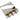 Guitar Bridge - Gotoh  BS-TC1S In-Tune 3-saddle, brass compensated, steel bridge for Tele®, cut down sides, 2-1/8” (54mm) spacing