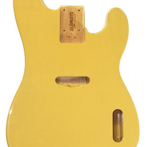 Tele Bass Replacement Body, Alder with Polyurethane Finish - Blonde