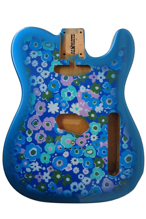 Blue telecaster deals body