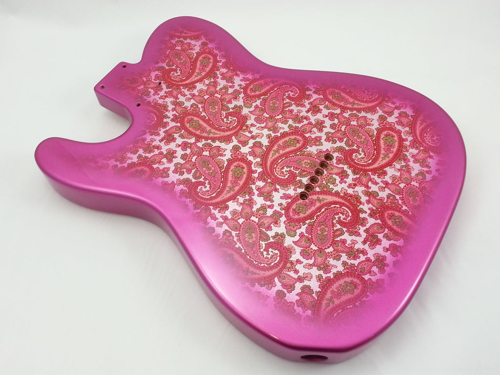 Pink paisley telecaster deals body