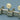 Tuning keys - vintage Deluxe style tuning keys 3x3 on a strip for slot head w off-white plastic buttons
