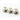 Tuning keys - Open gear tuning keys 3x3 on plank white buttons - rear mount or for slot head
