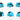 Allparts Large Button Set (6 pcs) for Grover Tuners (TURQUOISE)