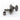 Gotoh open gear tuning keys 3x3 w scalloped  buttons antique finish
