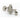 Gotoh vintage style tuning keys 3x3  split shaft w metal oval buttons