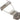 Short trapeze tailpiece, 1-31/32 string spacing, 2-5/8 long, nickel