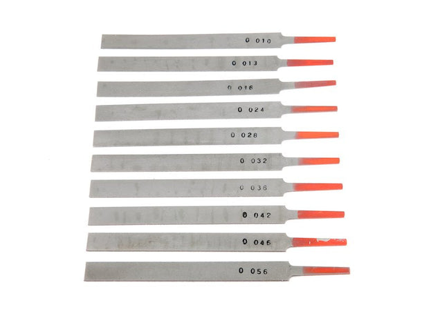 Nut File Set of 10 Guitar Nut Files from Hosco | Allparts UK